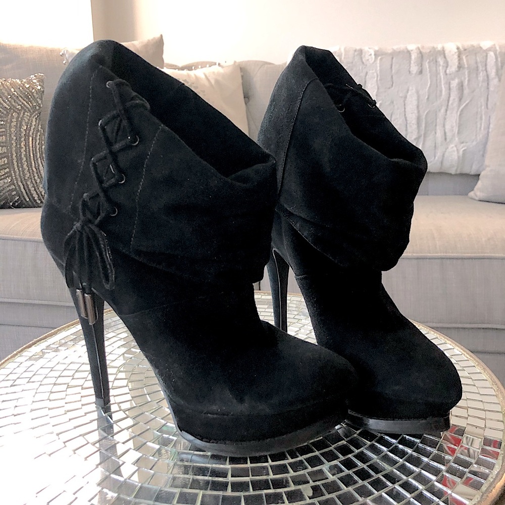 Suede ankle boots